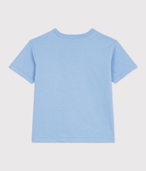 Kurzärmeliges Kinder T-Shirt aus Baumwolle blau FLO