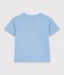 Kurzärmeliges Kinder T-Shirt aus Baumwolle blau FLO
