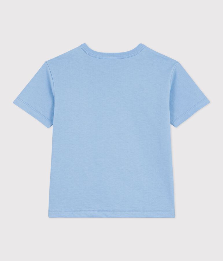 Kurz&auml;rmeliges Kinder T-Shirt aus Baumwolle blau