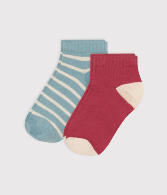 2er-Set gestreifte Kindersocken aus Baumwolljersey variante 1