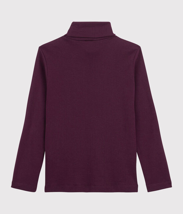 Kinder-Unterziehpullover aus Baumwolle f&uuml;r M&auml;dchen / Jungen violett