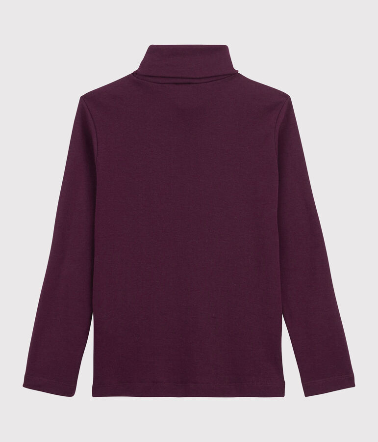 Kinder-Unterziehpullover aus Baumwolle f&uuml;r M&auml;dchen / Jungen violett CEPAGE