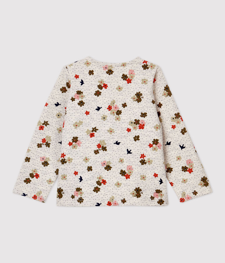 Baby-Cardigan aus Baumwolle. beige/vielfarbig