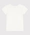 Damen-T-Shirt L’IDEAL aus Baumwolle/Leinen weiss ECUME