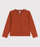 Kinder-Cardigan aus Baumwolle für Mädchen braun RUSTY