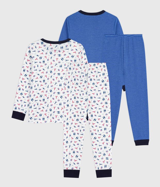 Set Kinder-Pyjamas aus bedruckter Baumwolle vielfarbig