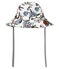Baby-capeline gemustert und gewachst mädchen weiss MARSHMALLOW/weiss MULTICO