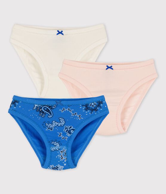 3er-Set Slips aus Bio-Baumwolle mit Bandanadruck für Mädchen variante 1