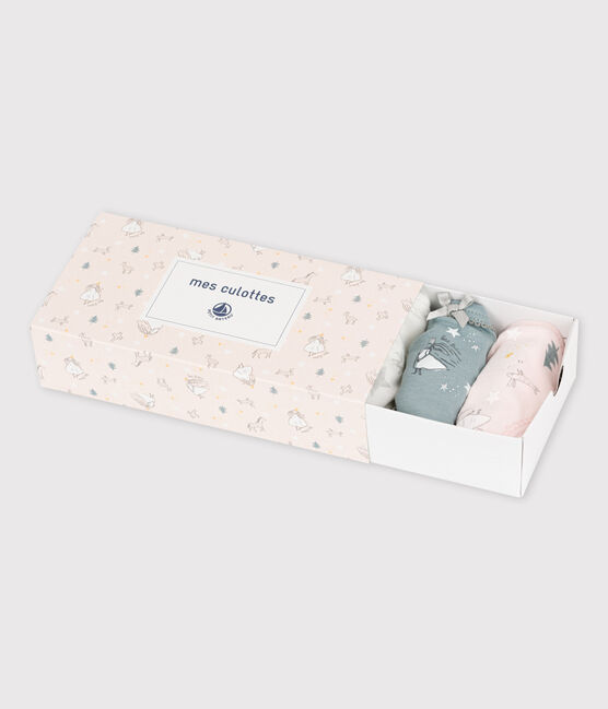 5er-Set Slips aus Baumwolle und Elastan mit Herzmotiv für Mädchen variante 1