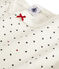 Rippstrick-Pyjama für Mädchen weiss MARSHMALLOW/weiss MULTICO