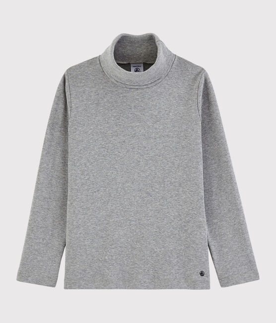 Kinder-Unterziehpullover aus Baumwolle für Mädchen / Jungen grau SUBWAY CHINE