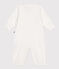 Baby-Kombi-Overall aus Baumwolle mit Kragen und kleinen Herzen weiss MARSHMALLOW/weiss MULTICO