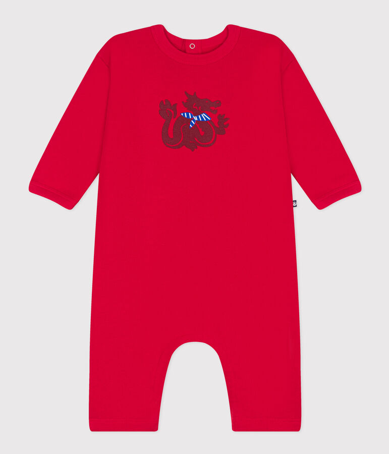 Baby-Langoverall aus Molton rot CORRIDA