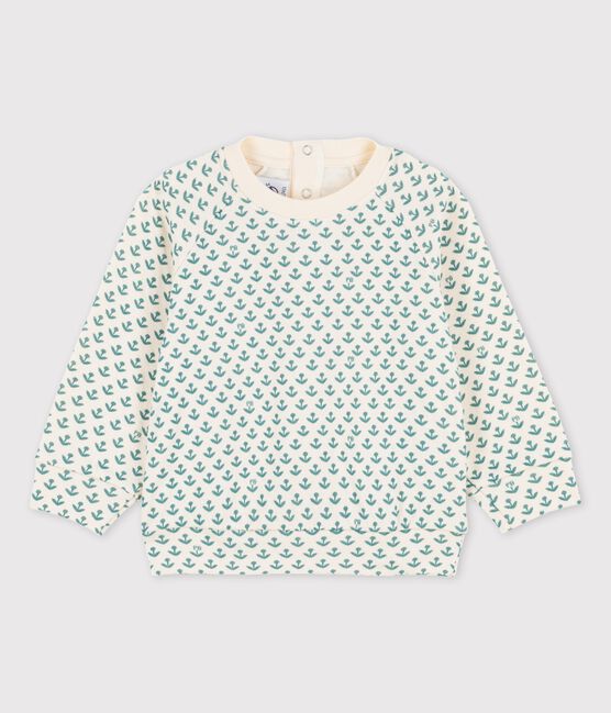 Baby-Sweatshirt aus Doppeljersey weiss AVALANCHE/ BRUT