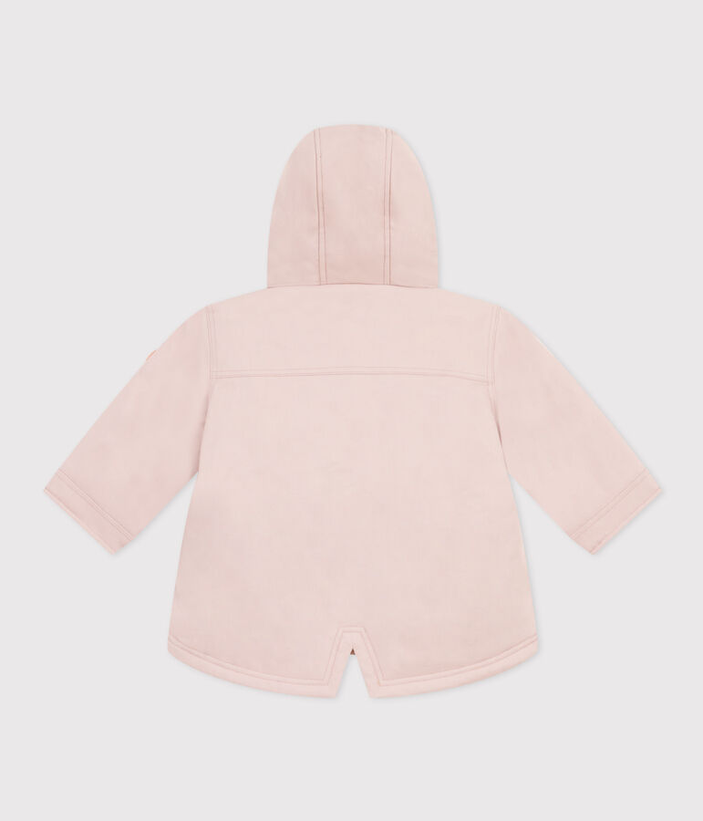Babyparka mit Sherpafutter. rosa