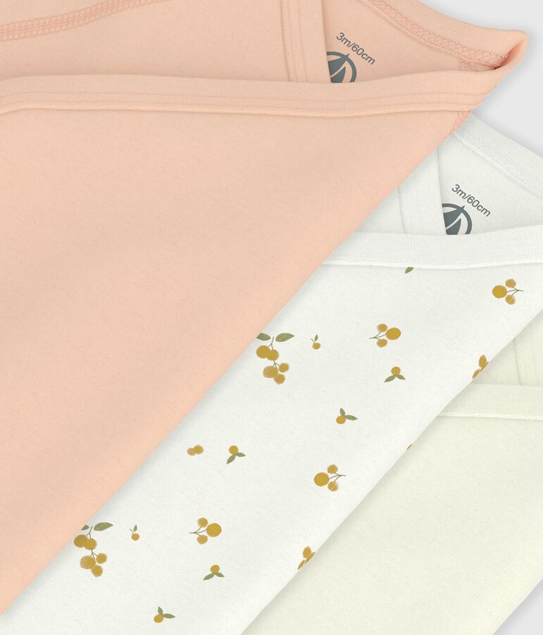 Set kurz&auml;rmeliger Wickelbodys aus bedruckter Baumwolle variante 1