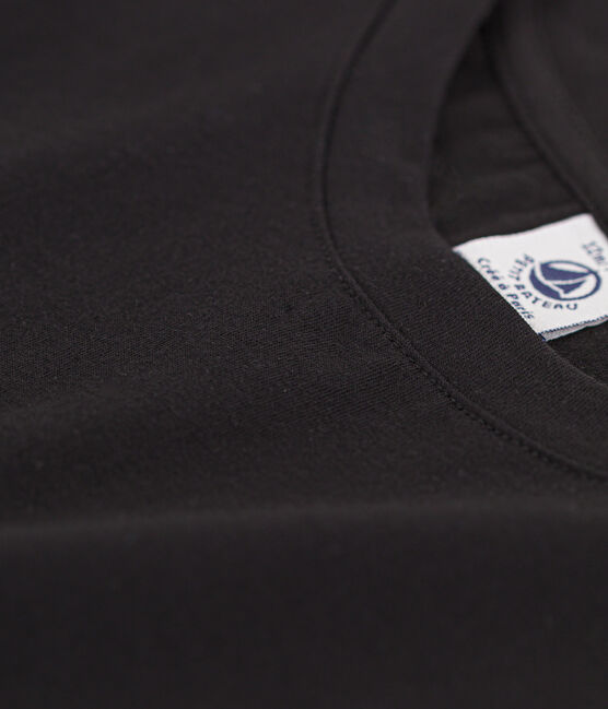 T-Shirt LE DROIT aus Baumwolle mit Rundhalsausschnitt schwarz BLACK