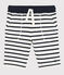 Bermudas aus Baumwolle für Jungen weiss MARSHMALLOW/blau SMOKING