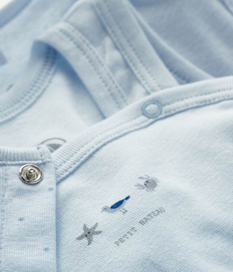 2-teiliges Baby-Ensemble aus Rippstrick blau FRAICHEUR/blau ACIER