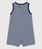 Baby-Overall Petit Bateau x Water Family blau MEDIEVAL/weiss MARSHMALLOW