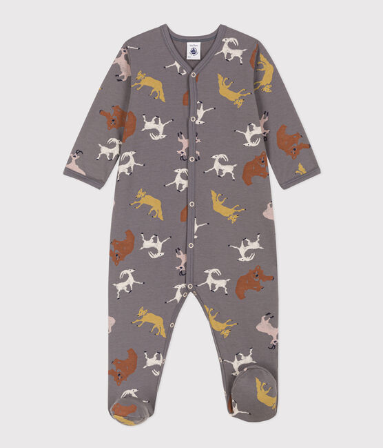 Strampler aus Molton mit Tiermotiv BONGRIS/ MULTICO