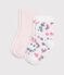 2er-Set Baby-Socken aus Baumwolle mit Blumenmuster variante 1