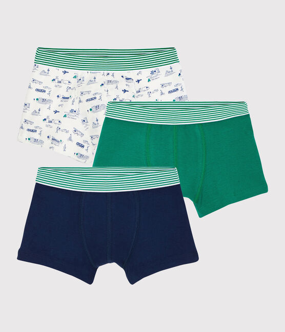 3er-Set Boxershorts aus Baumwolle mit Fahrzeugmotiv für Jungen variante 1