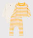 Baby-Set aus Baumwolle mit Marinestreifen