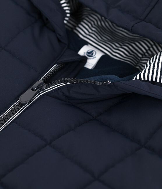 Leichte Kinder-Winterjacke einfarbig blau SMOKING