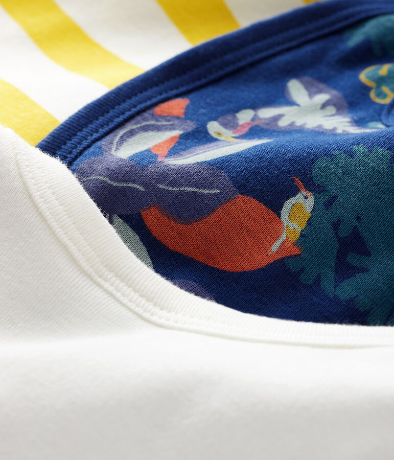 3er-Set Baby-L&auml;tzchen aus Rippstrick vielfarbig