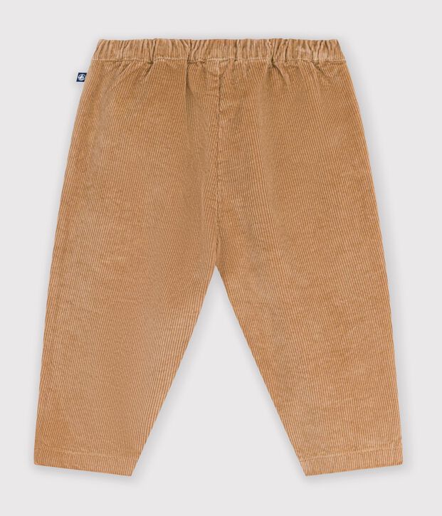 Baby-Hose aus einfarbigem Fein-Cord LATTE