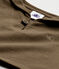Baby-Jungen-Kurzarmshirt braun SHITAKE