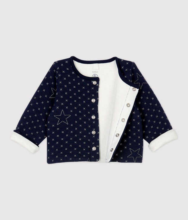 Baby-Cardigan aus gesteppter Bio-Baumwolle mit Sternenmotiven SMOKING