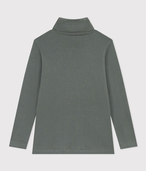 Kinder-Rollkragenshirt aus Baumwolle grün THUYA
