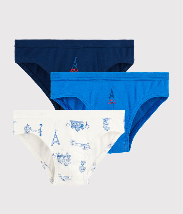 3er-Set Slips 'Paris' f&uuml;r kleine Jungen vielfarbig