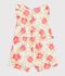 Baby-Kurzoverall aus Baumwolle mit Blumenmuster weiss/vielfarbig