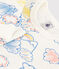 Körpernaher Kinderpyjama aus Baumwolle mit Regenbogen-Printmotiv weiss MARSHMALLOW/weiss MULTICO