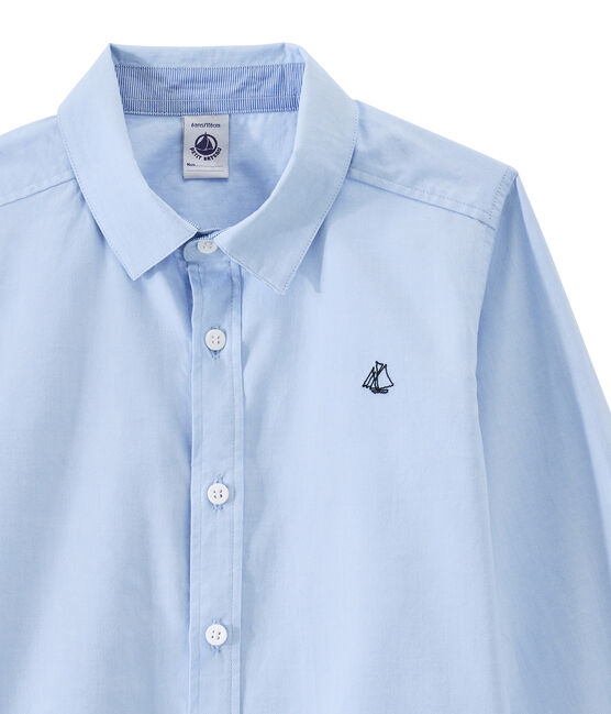 Kinderhemd Jungen blau BLEU