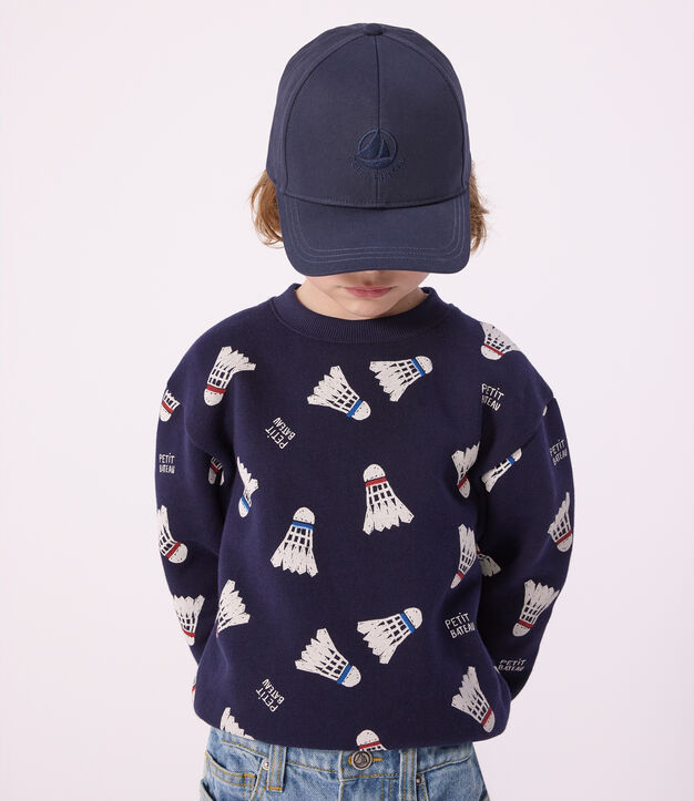 Schlichte blaue Kinderm&uuml;tze SMOKING