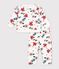 Baby-Set Sweatshirt und Hose aus Baumwolle mit Blumenmotiv naturfarben/vielfarbig