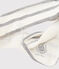Baby-Haarband mit Streifen für Mädchen weiss MARSHMALLOW/grau ARGENT