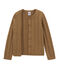 Cardigan aus Wolle/Baumwolle braun BRINDILLE