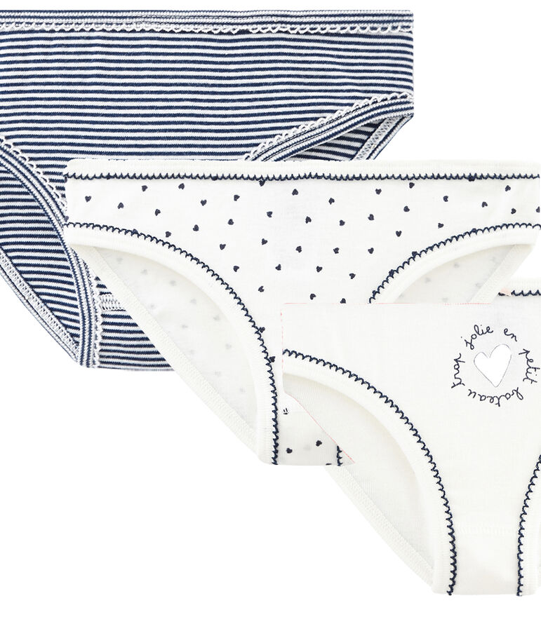 3er-Set Unterhosen f&uuml;r kleine M&auml;dchen vielfarbig