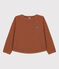 Kinder-Sweatshirt aus gestepptem Doppeljersey für Mädchen / Jungen braun CINA
