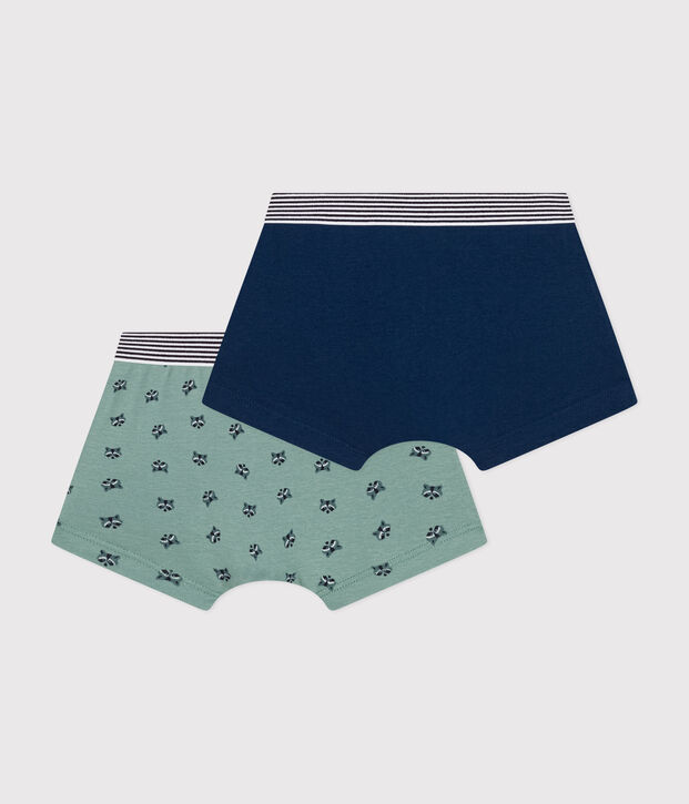2er-Set Kinder-Boxershorts aus Baumwolle vielfarbig