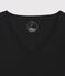 Damen-T-Shirt, leichter Rippstrick schwarz NOIR
