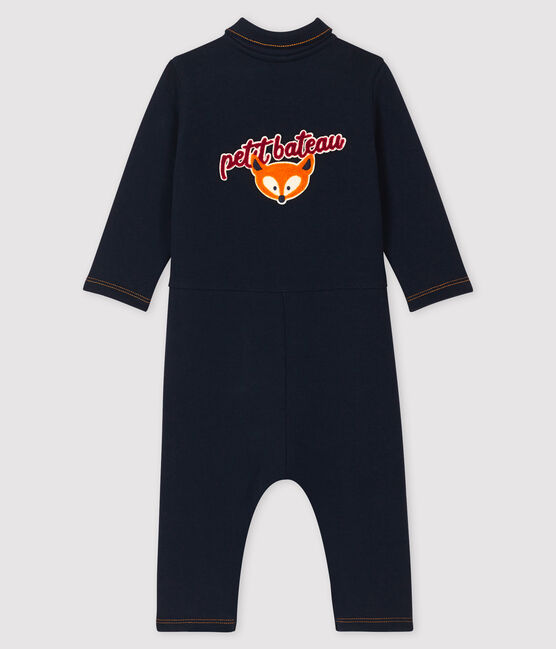 Langer Baby-Overall für Jungen blau SMOKING