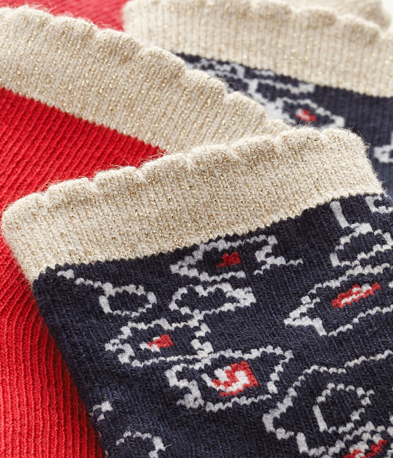 Baby-Mädchen-Socken im 2er-Set weiss LOT