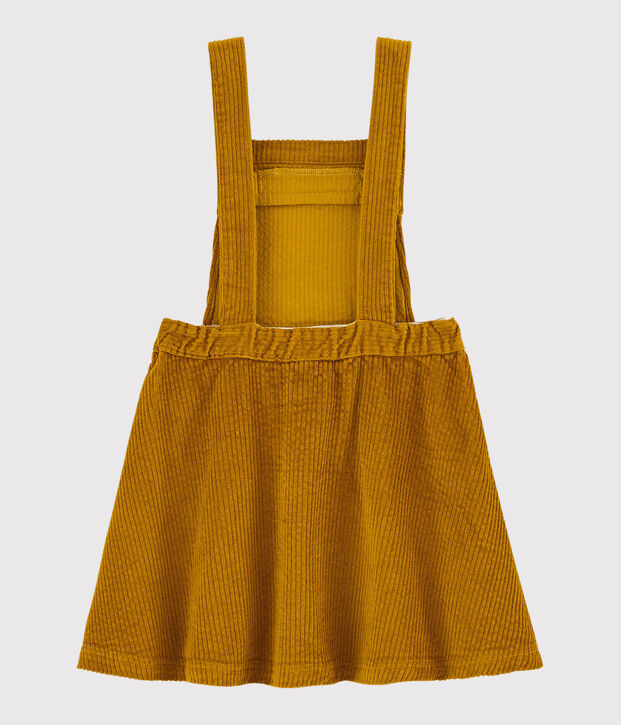 Kinder-Latzkleid f&uuml;r M&auml;dchen gelb