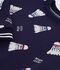 Kinder-Sweatshirt aus gemusterter Baumwolle blau/vielfarbig